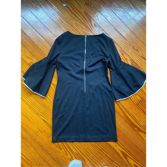 Sara Campbell Black Bell Sleeve Shift Duchessa Dress, Size Medium, MSRP $295 - Picture 5 of 5